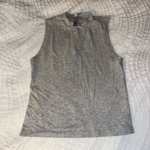 SKIMS Heather Grey Mock Neck Tank